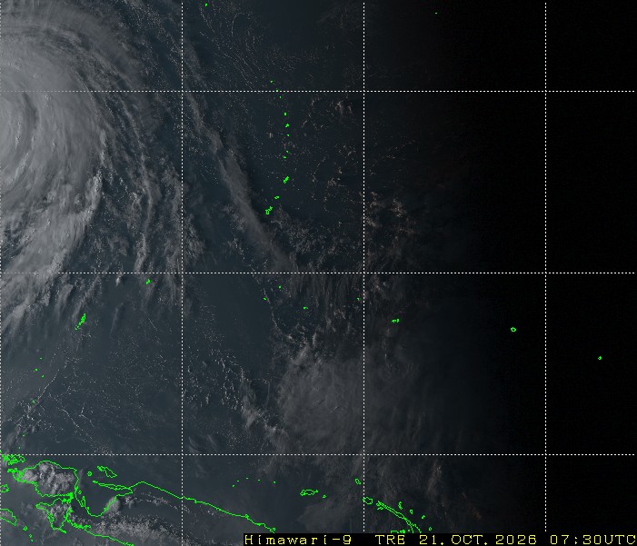 Satellite picture around Guam: true color, Micronesia (daytime)